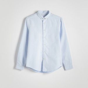Reserved - Hladká košile regular fit - Modrá obraz