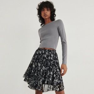 Reserved - Květinová mini sukně - Vícebarevná obraz