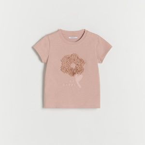 Reserved - Bavlněné tričko s aplikací - Růžová obraz