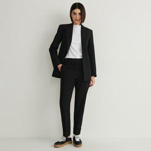 Reserved - Kalhoty s manžetami - Černý obraz