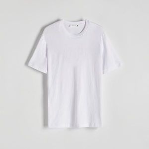 Reserved - Bavlněné tričko střihu regular - Bílá obraz