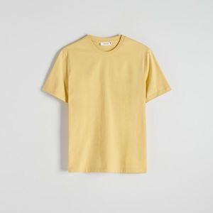 Reserved - Bavlněné tričko střihu regular - Žlutá obraz