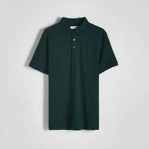 Reserved - Polo košile střihu regular - Khaki obraz