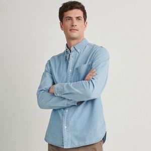 Reserved - Džínová košile regular fit - Modrá obraz