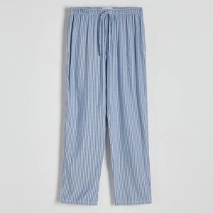 Reserved - Pyžamové kalhoty z viskózy - Modrá obraz