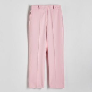 Reserved - Cigaretové kalhoty s příměsí viskózy - Růžová obraz