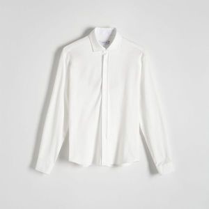 Reserved - Žerzejová košile slim fit - Bílá obraz