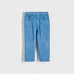 Reserved - Pružné kalhoty regular - Modrá obraz