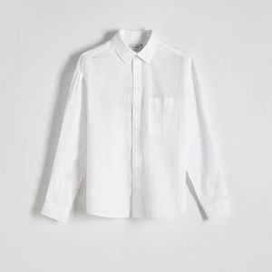 Reserved - Košile boxy fit - Bílá obraz