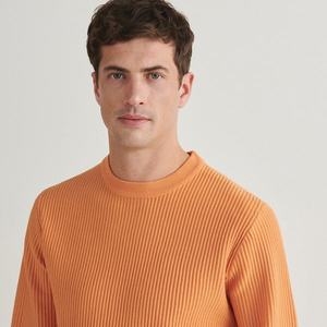 Reserved - Žebrovaný pletený svetr - Oranžová obraz