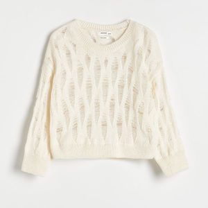 Reserved - Girls` sweater - Krémová obraz