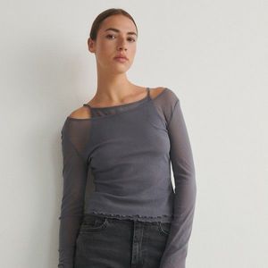 Reserved - Ladies` blouse - Šedá obraz