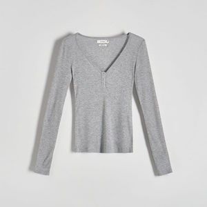 Reserved - Ladies` blouse body - Světle šedá obraz
