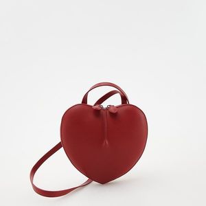 Reserved - Kabelka ve tvaru srdce - Červená obraz