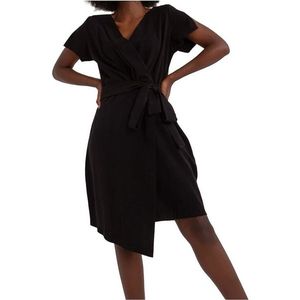 černé mini šaty s páskem zuluna obraz