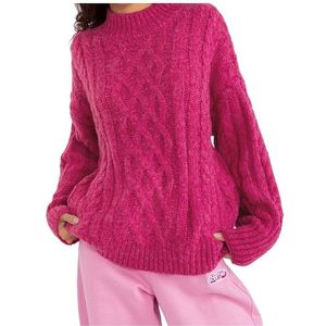 Tmavě růžový pletený svetr obraz