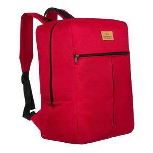 Rovicky červený jednobarevný cestovní batoh obraz
