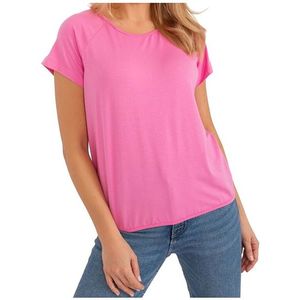 Růžové tričko s průstřihem s mašlí na zádech obraz