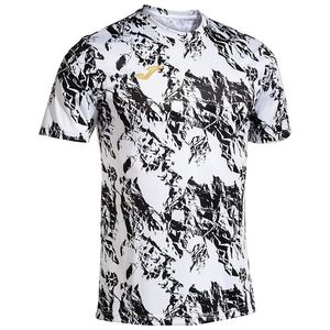 černo-bílé vzorované funkční tričko joma lion short sleeve tee obraz