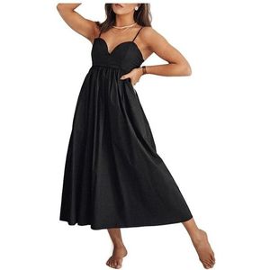 Černé dámské šaty Košilové šaty midi délka obraz