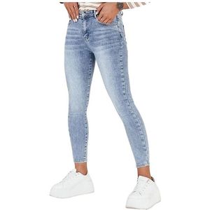 Modré džínové skinny kalhoty lacivon obraz
