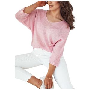Růžový lehký pulovr obraz