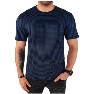 černo-modré vzorované tričko obraz
