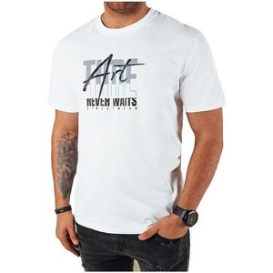 Bílé pánské tričko s potiskem art obraz