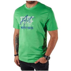 Zelené pánské tričko s potiskem art obraz