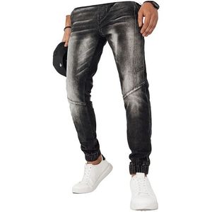 černé pánské džínové kalhoty jogger obraz