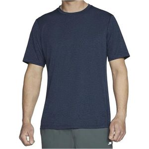 Tmavě modré sportovní tričko skechers go dri charge tee obraz