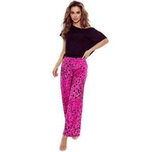 Dámské pyžamo Eldar Gladys - netopýří top Fialovo-růžová XL obraz