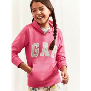 GAP Logo hoodie sweatshirt Mikina Růžová obraz