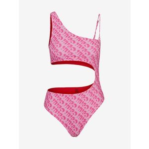 HUGO Bonnie Jednodílné plavky Růžová obraz