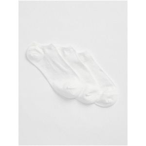 Sada tří bílých dámských kotníkových ponožek GAP obraz
