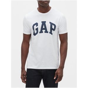 Bílé pánské tričko GAP logo obraz
