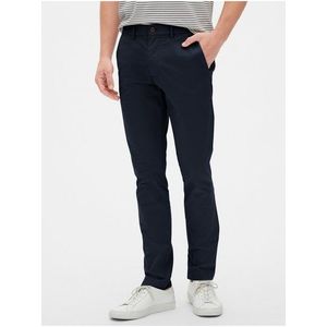 Modré pánské kalhoty modern khakis in skinny fit with GapFlex obraz