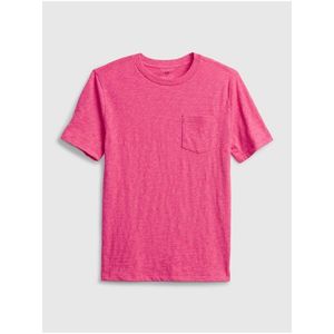 Růžové klučičí dětské tričko 100% organic cotton t-shirt obraz