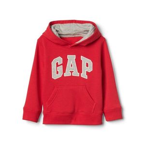 Červená klučičí dětská mikina GAP Logo hoodie sweatshirt obraz
