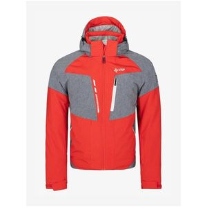 Šedo-červená pánská lyžařská bunda Kilpi Taxido-M obraz
