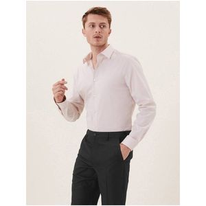 Hladké kalhoty pro velkou a vysokou postavu, normální střih Marks & Spencer černá obraz