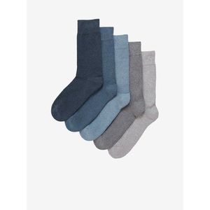 Sada pěti párů pánských ponožek s technologií Cool & Fresh™ v modré a šedé barvě Marks & Spencer obraz