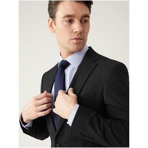 Černé pánské oblekové slim fit sako Marks & Spencer obraz
