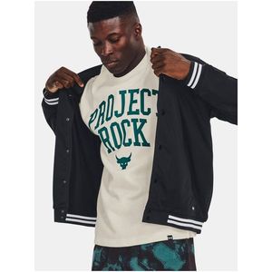Černá pánská bunda Under Armour Project Rock Mesh Varsity Jacket obraz
