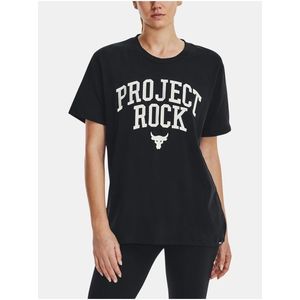 Černé dámské tričko Under Armour Project Rock Hwt Campus T obraz