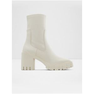 Bílé dámské kotníkové boty na podpatku ALDO Upstage obraz