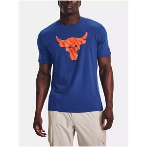 Modré pánské sportovní tričko Under Armour UA PJT Rock Brahma Bull obraz