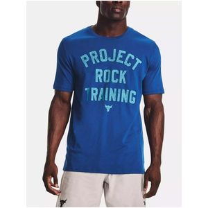 Modré pánské sportovní tričko Under Armour UA PJT Rock Training obraz