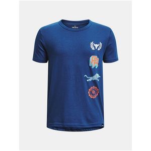 Tmavě modré klučičí sportovní tričko Under Armour Pjt Rck Show Your TG SS obraz