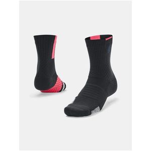 Růžovo-černé unisex sportovní ponožky Under Armour Curry obraz